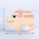 Handcrafted Pine Wood Elephant Knob